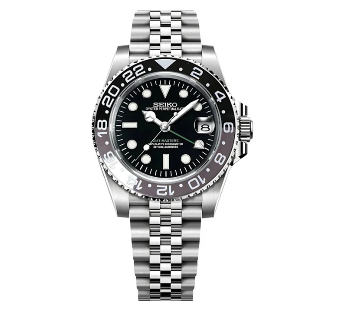 Seiko Mod Bruce Wayne GMT