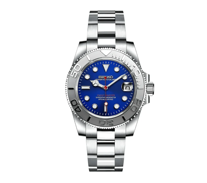 Seiko Mod Yachtmaster Blue