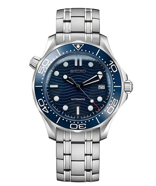 Seiko Mod Seamaster Diver Blue