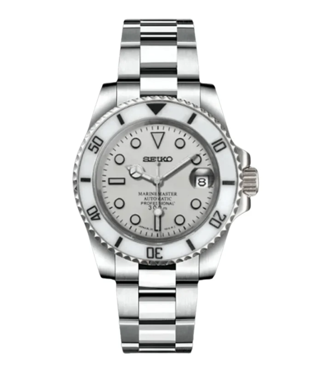 Seiko Mod Submariner White
