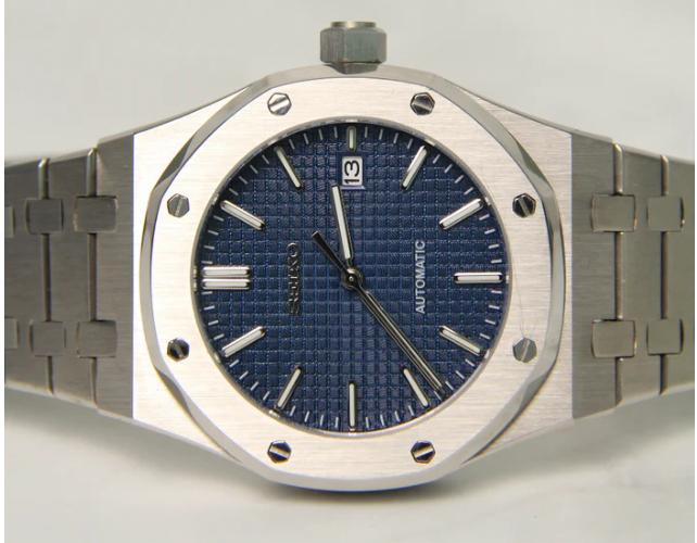 Seiko Mod Royal Oak Blue Automatic