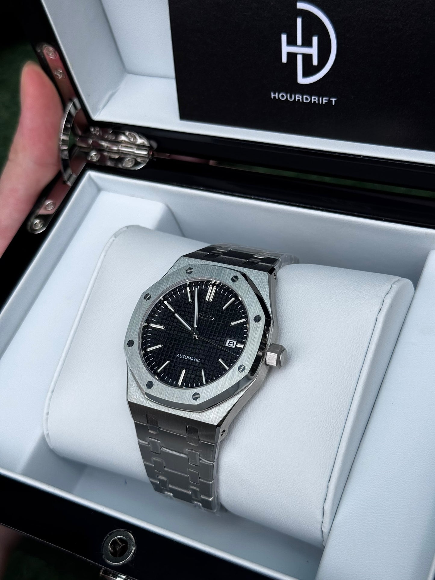 Seiko Mod Royal Oak Black Automatic