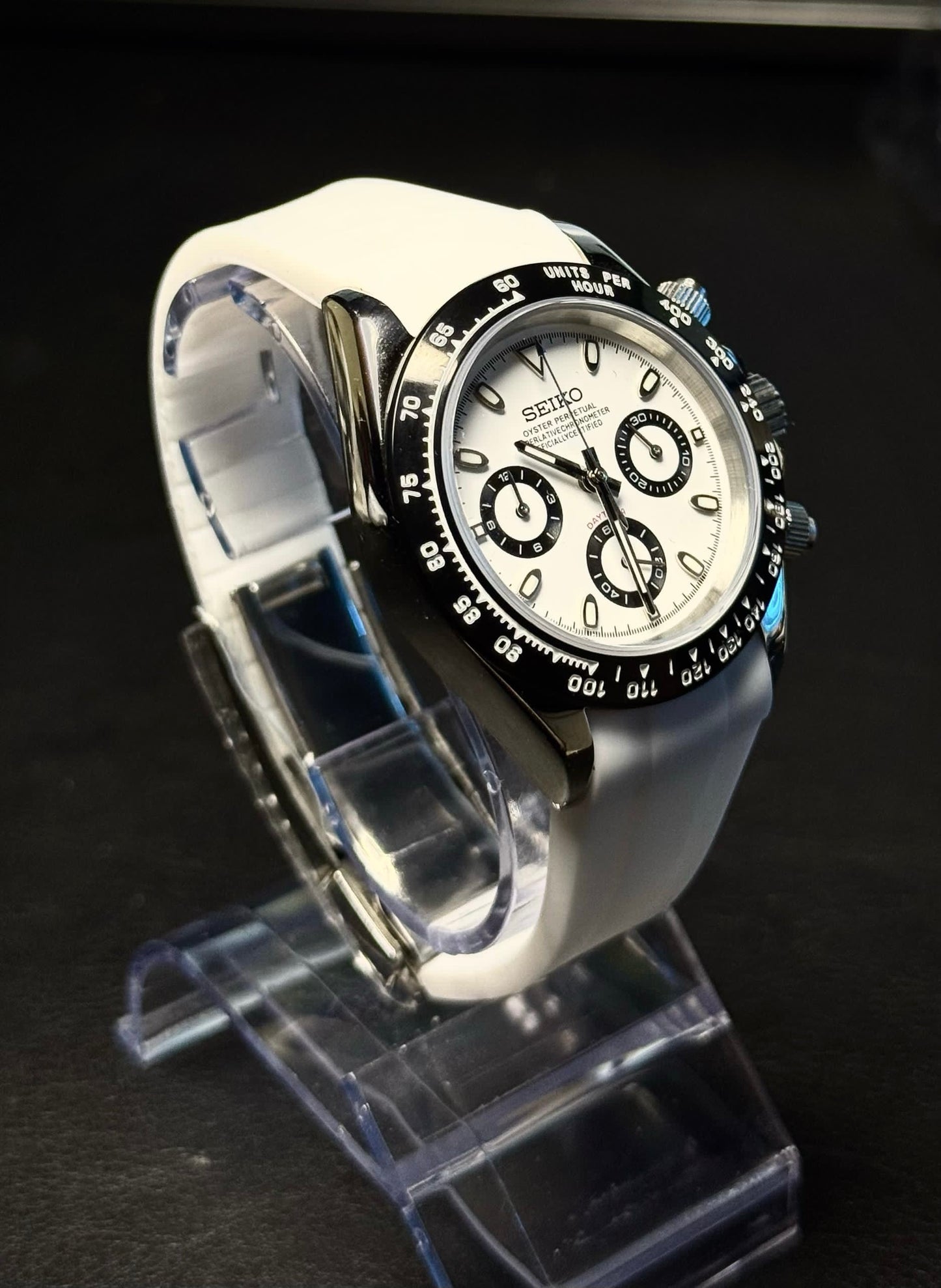 Seiko Mod Daytona Panda (Rubber Strap)