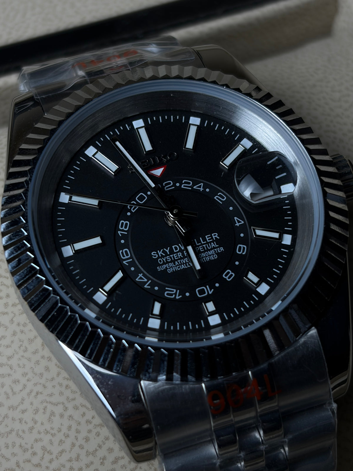 Seiko Mod Skydweller Black Dial