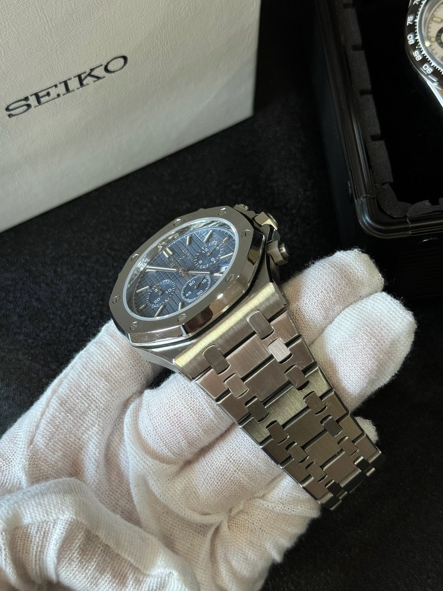 Seiko Mod Royal Oak Blue Dial