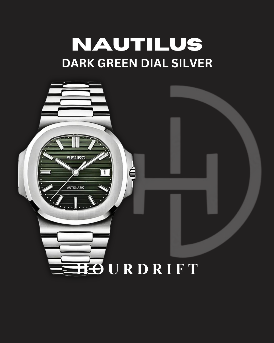 Seiko Mod Nautilus Green