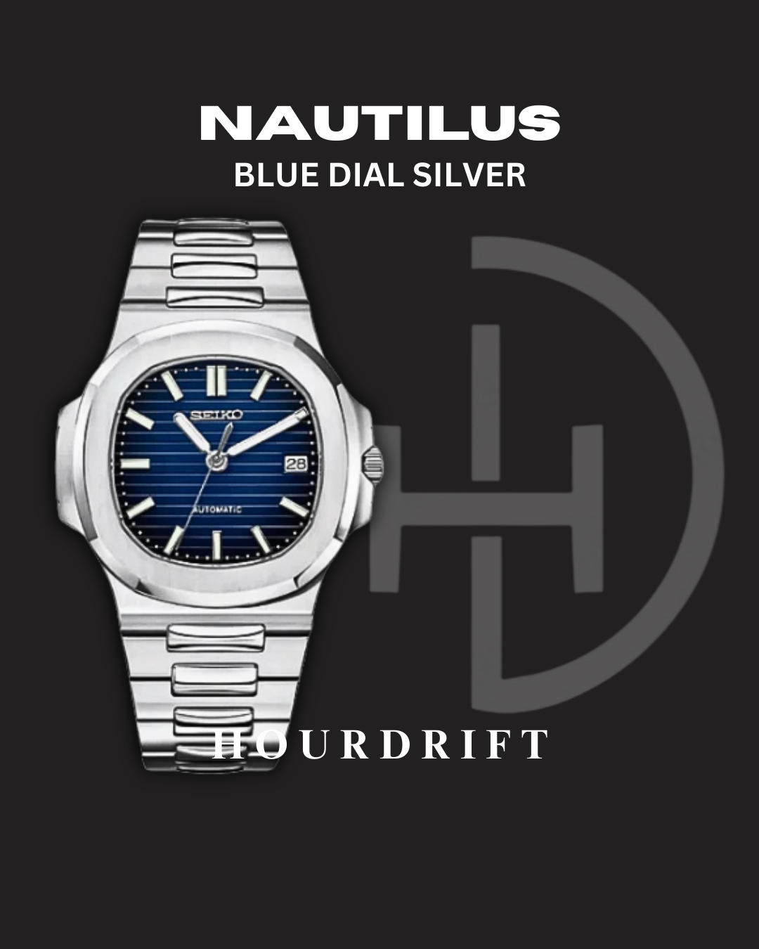 Seiko Mod Nautilus Deep Blue