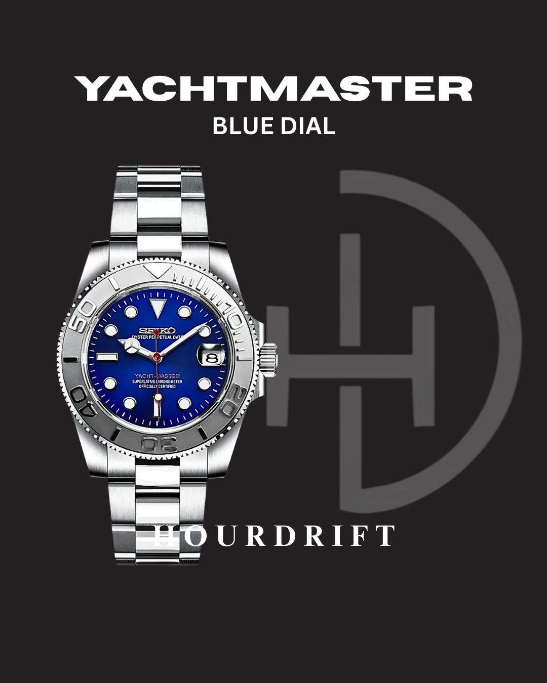 Seiko Mod Yachtmaster Blue
