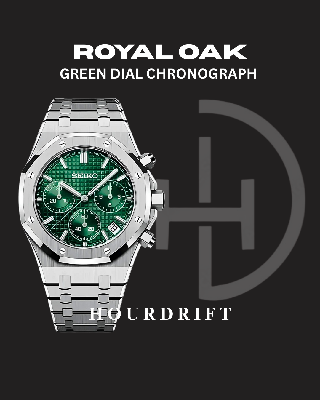 Seiko Mod Royal Oak Green Dial