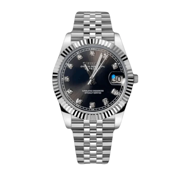 Seiko Mod Datejust Black Gem