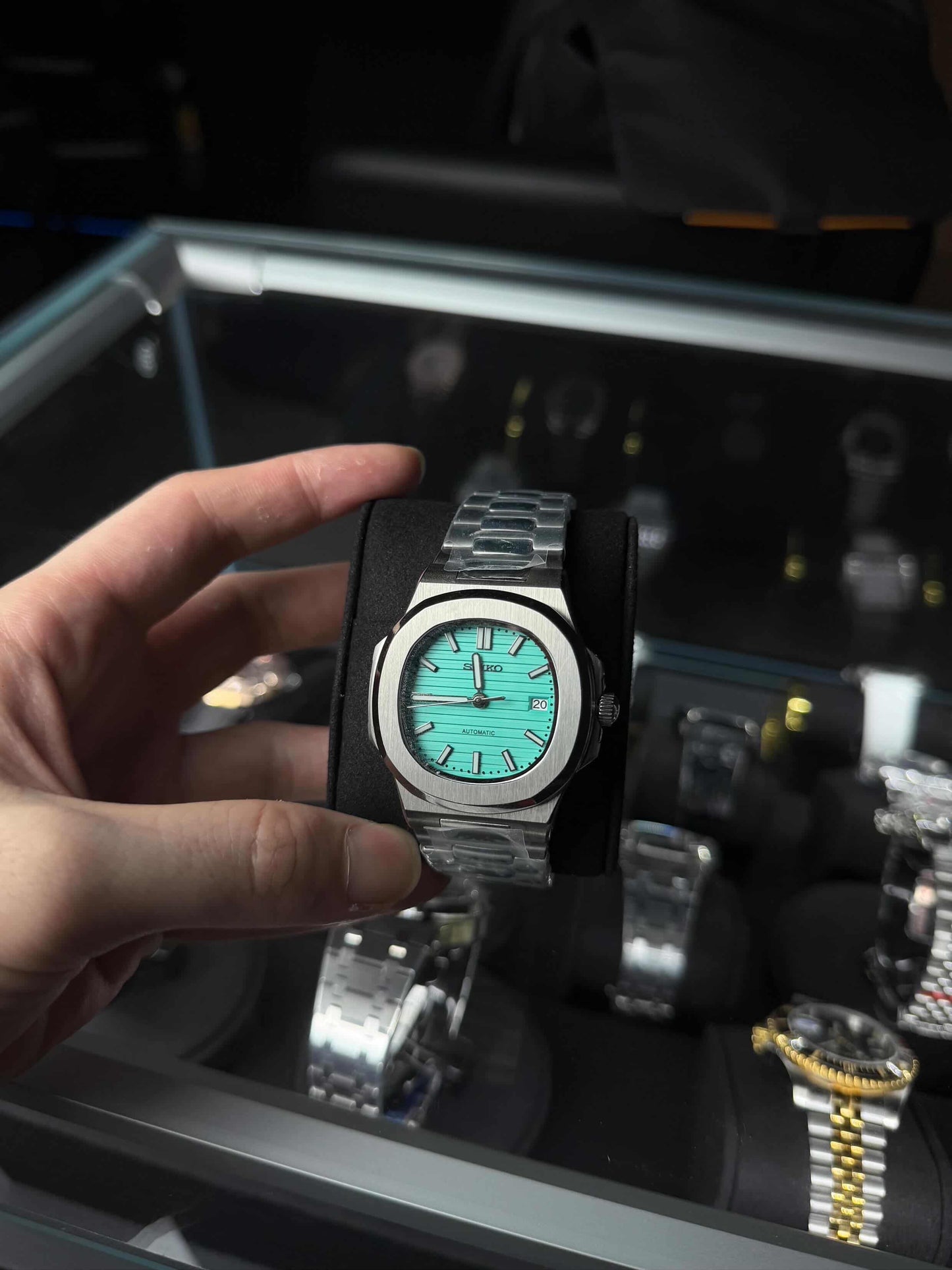 Seiko Mod Nautilus Tiffany Blue