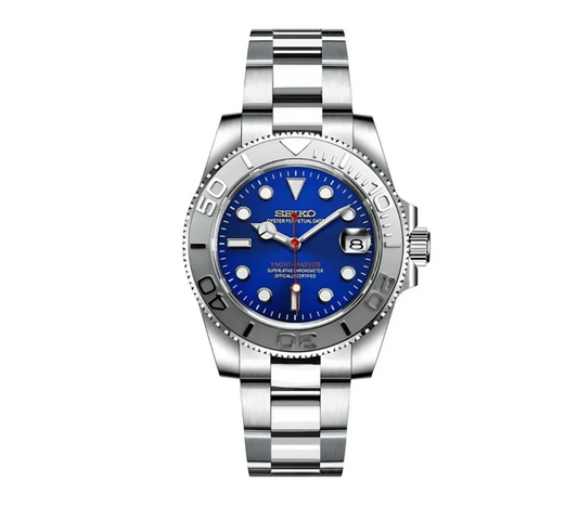 Seiko Mod Yachtmaster Blue