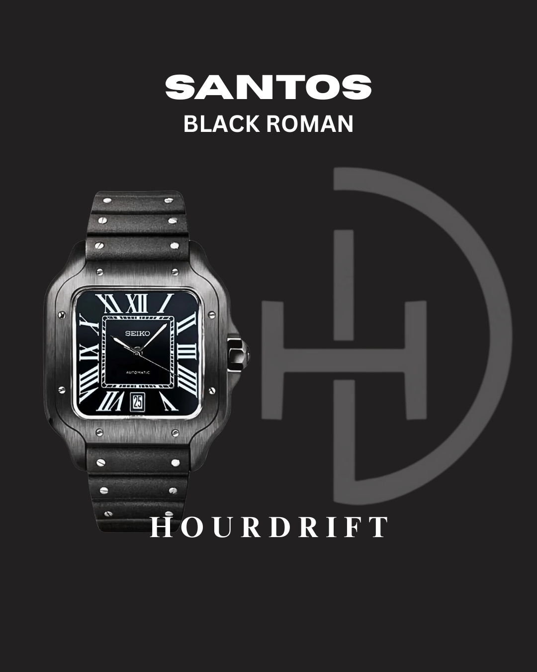 Seiko Mod Santos Black