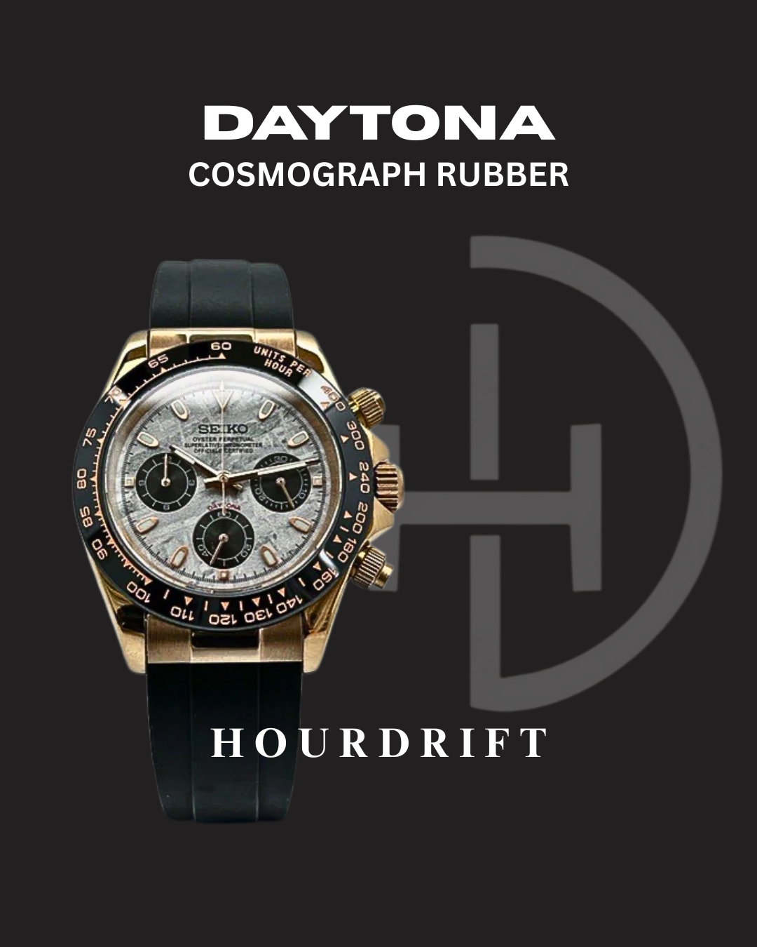 Seiko Mod Daytona Cosmograph (Rubber Strap)