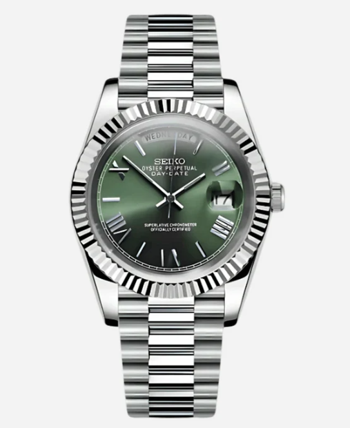 Seiko Mod Daydate Olive Green