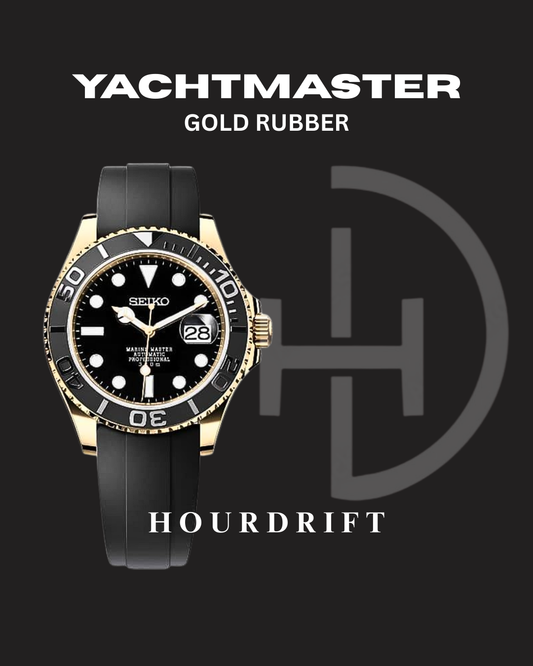 Seiko Mod Yachtmaster Gold (Rubber Strap)