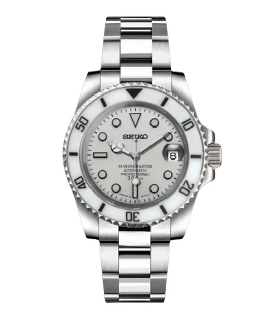 Seiko Mod Submariner White