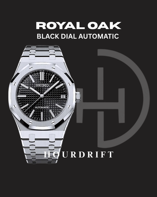 Seiko Mod Royal Oak Black Automatic