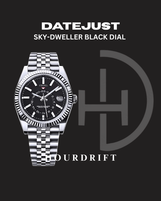 Seiko Mod Skydweller Black Dial