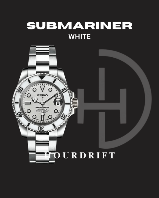 Seiko Mod Submariner White