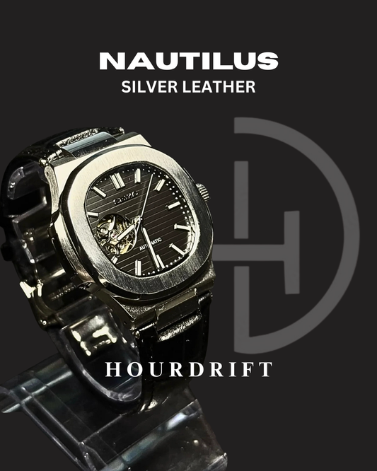 Seiko Mod Nautilus Open Heart Silver