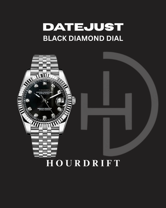 Seiko Mod Datejust Black Gem
