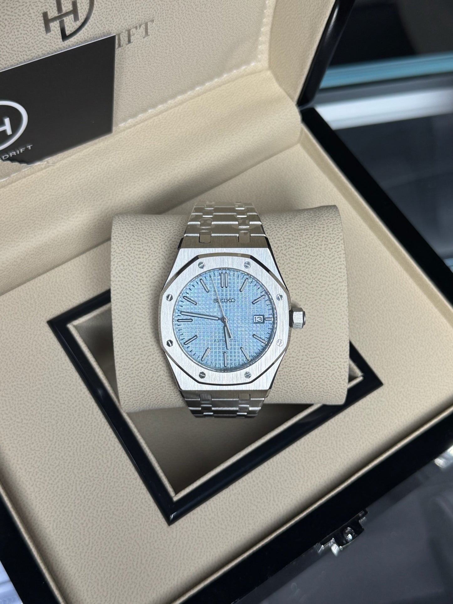 Seiko Mod Royal Oak Tiffany Blue