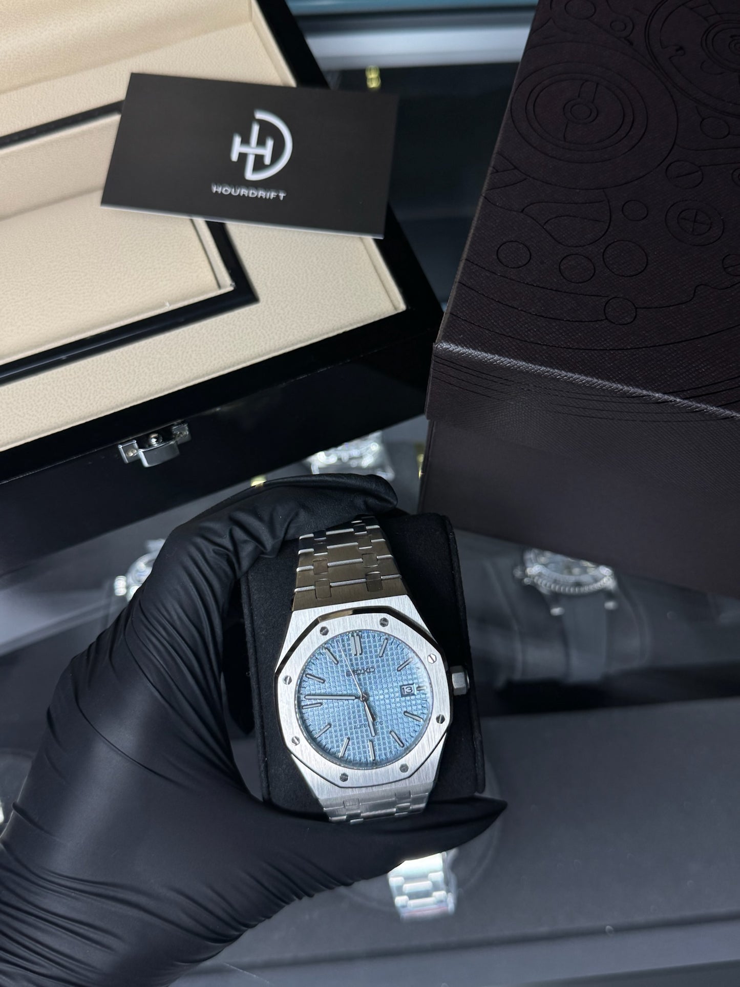 Seiko Mod Royal Oak Tiffany Blue
