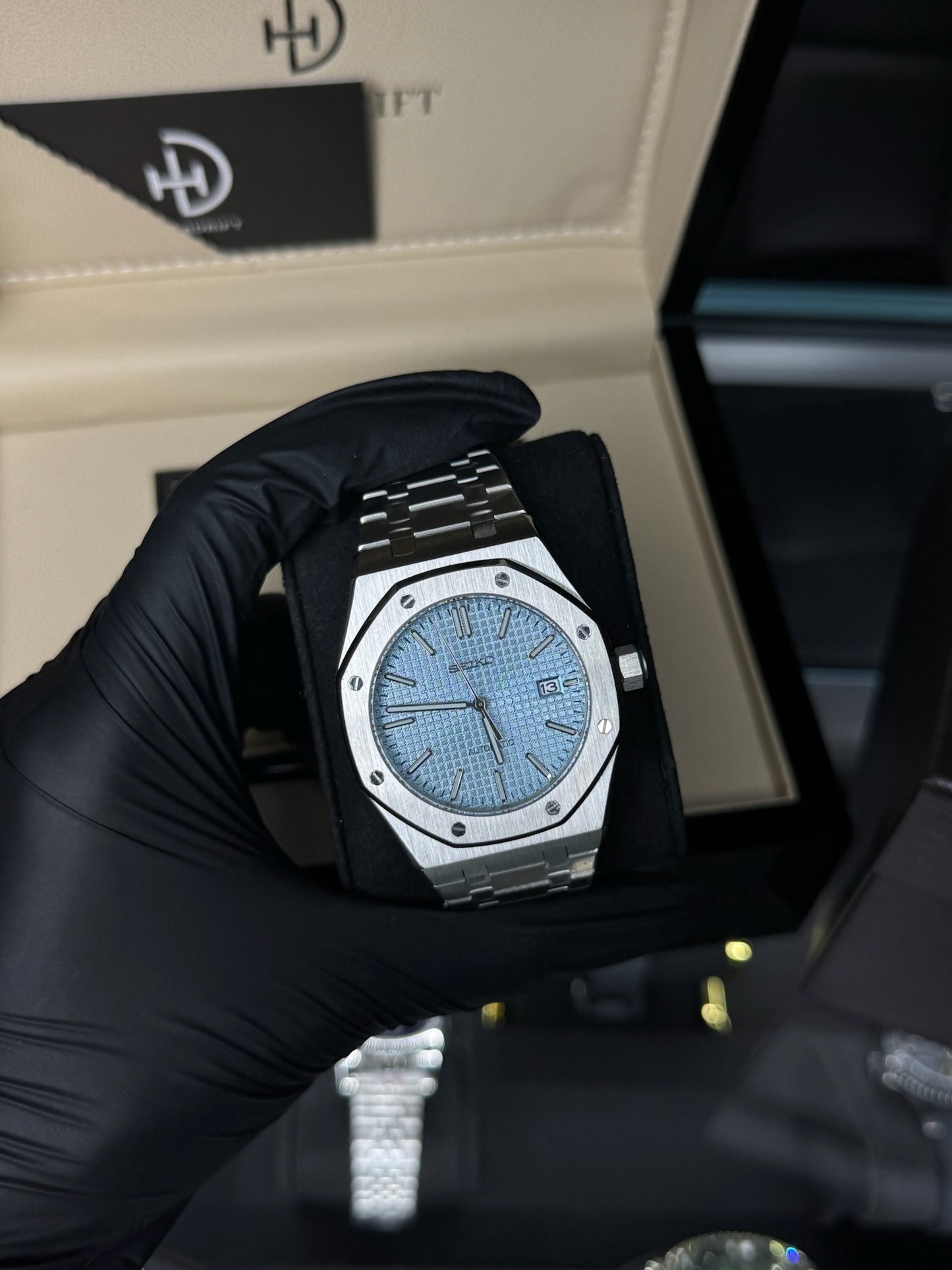 Seiko Mod Royal Oak Tiffany Blue