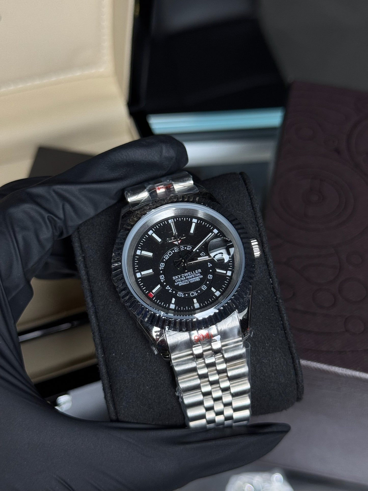 Seiko Mod Skydweller Black Dial