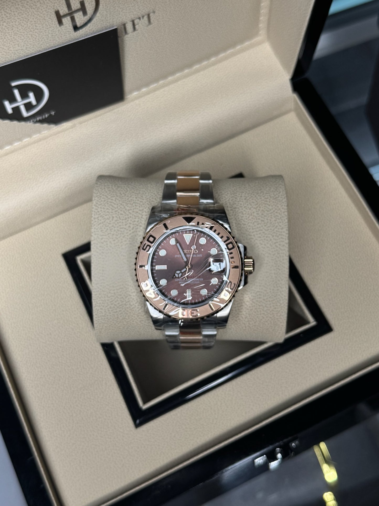 Seiko Mod Yachtmaster Rose