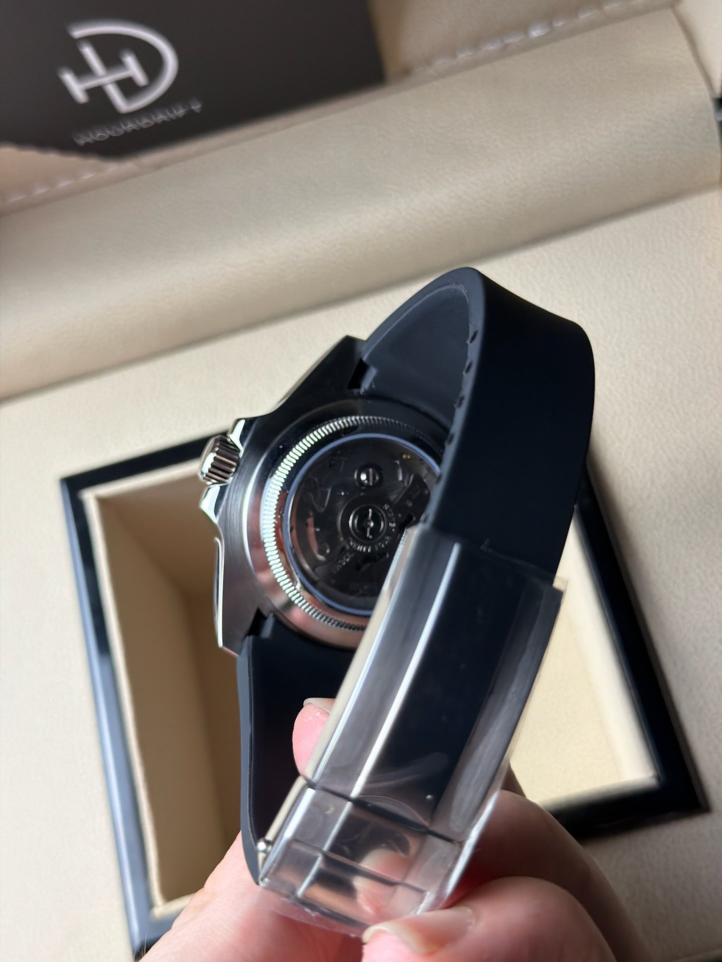 Seiko Mod Yachtmaster Silver (Rubber Strap)