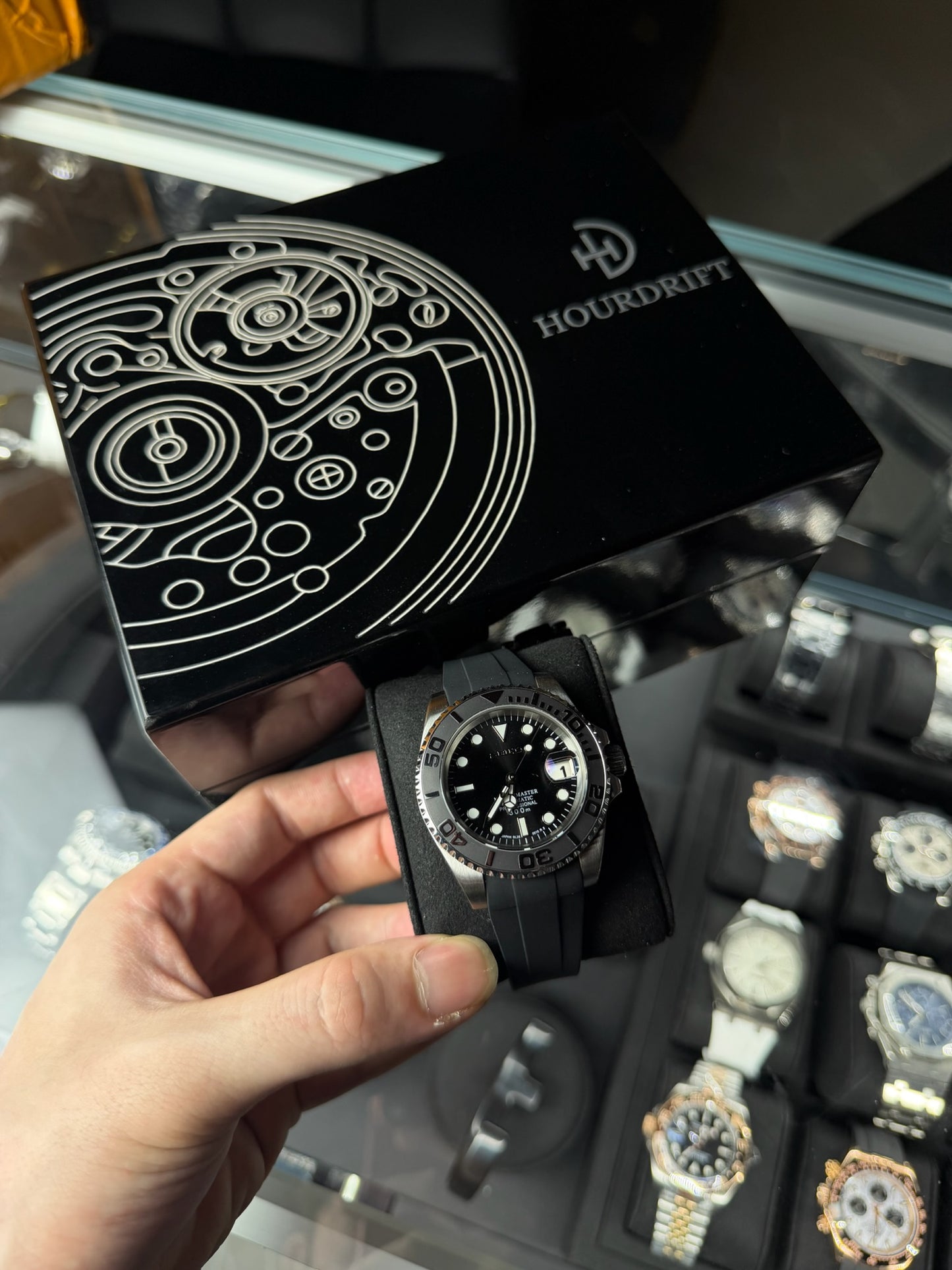 Seiko Mod Yachtmaster Silver (Rubber Strap)