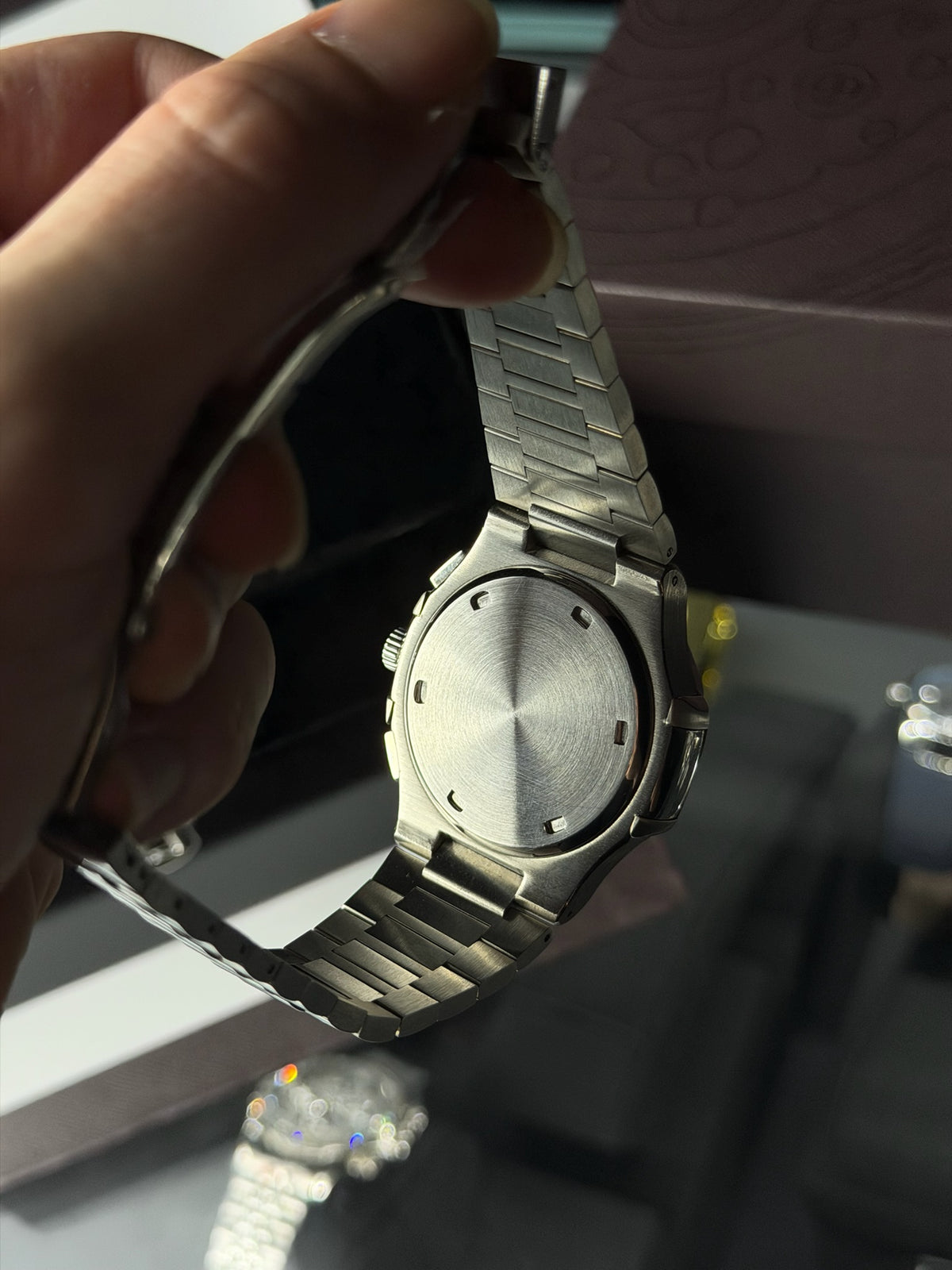 Seiko Mod Nautilus Chrono Black