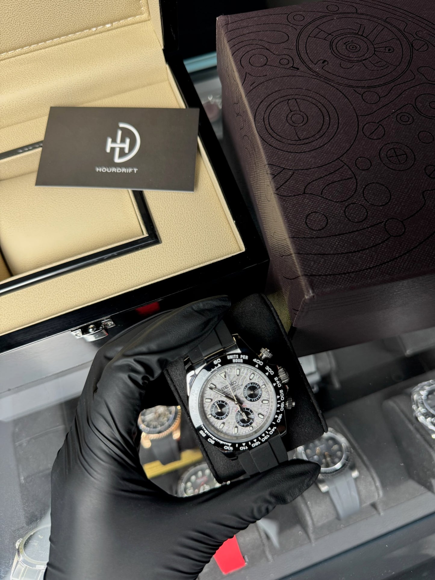 Seiko Mod Daytona Meteorite Dial (Rubber Strap)