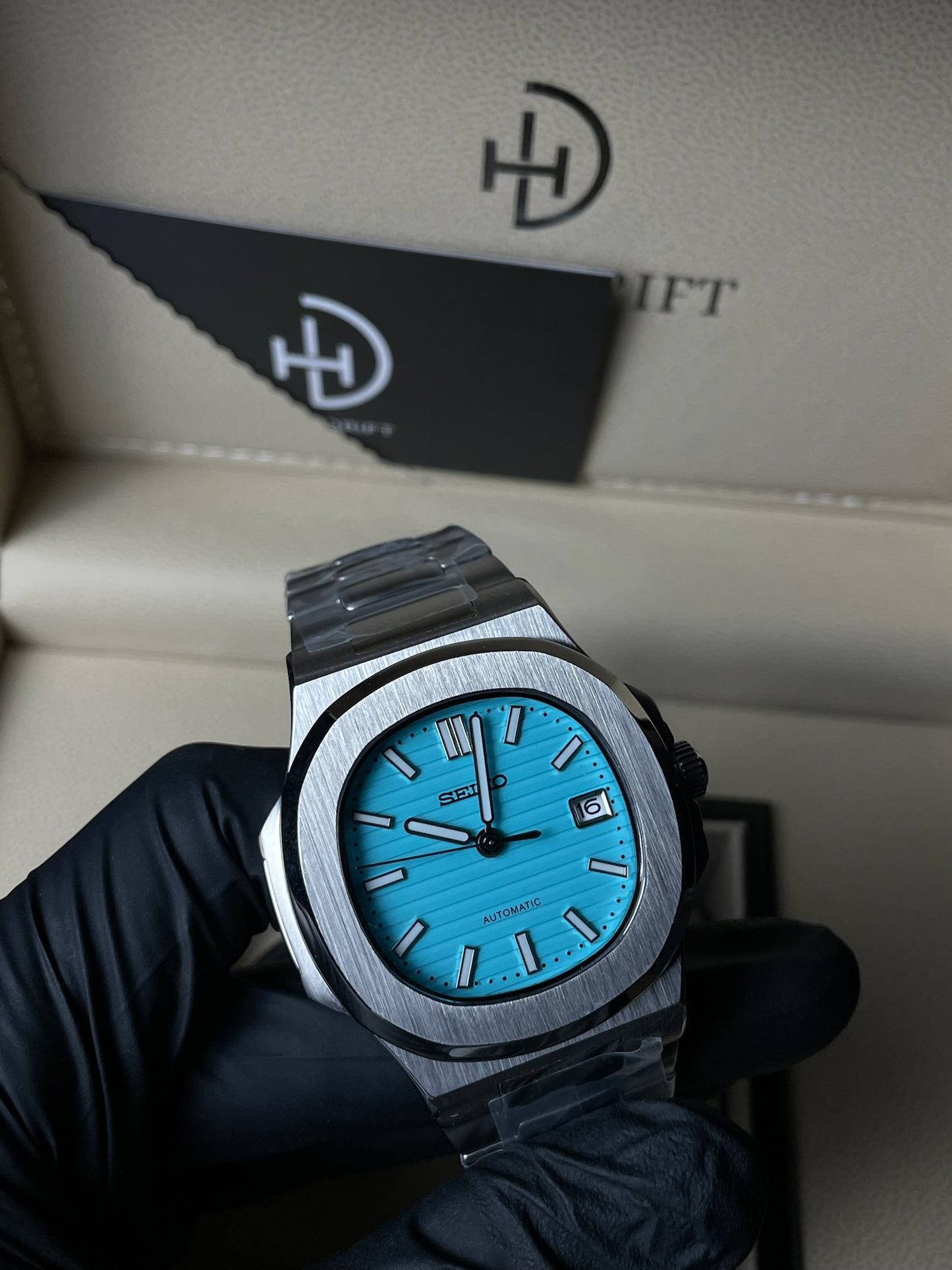 Seiko Mod Nautilus Tiffany Blue