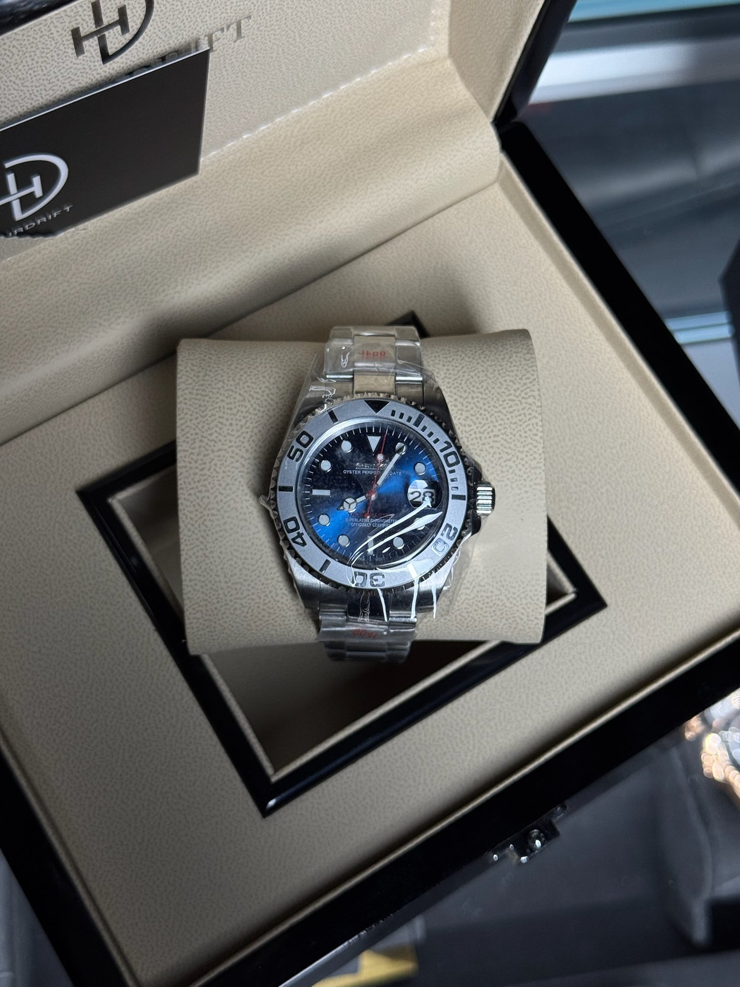 Seiko Mod Yachtmaster Blue