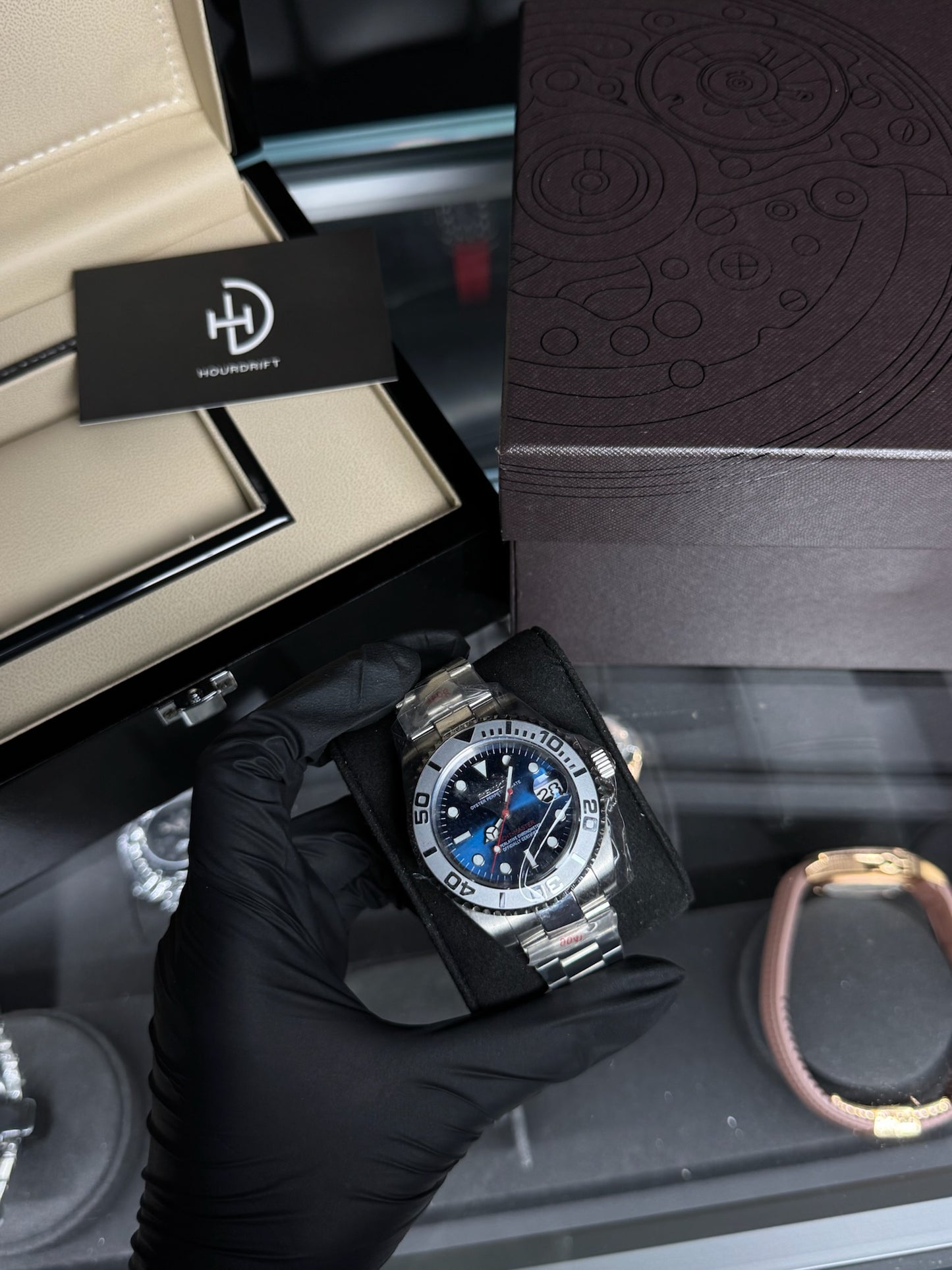 Seiko Mod Yachtmaster Blue
