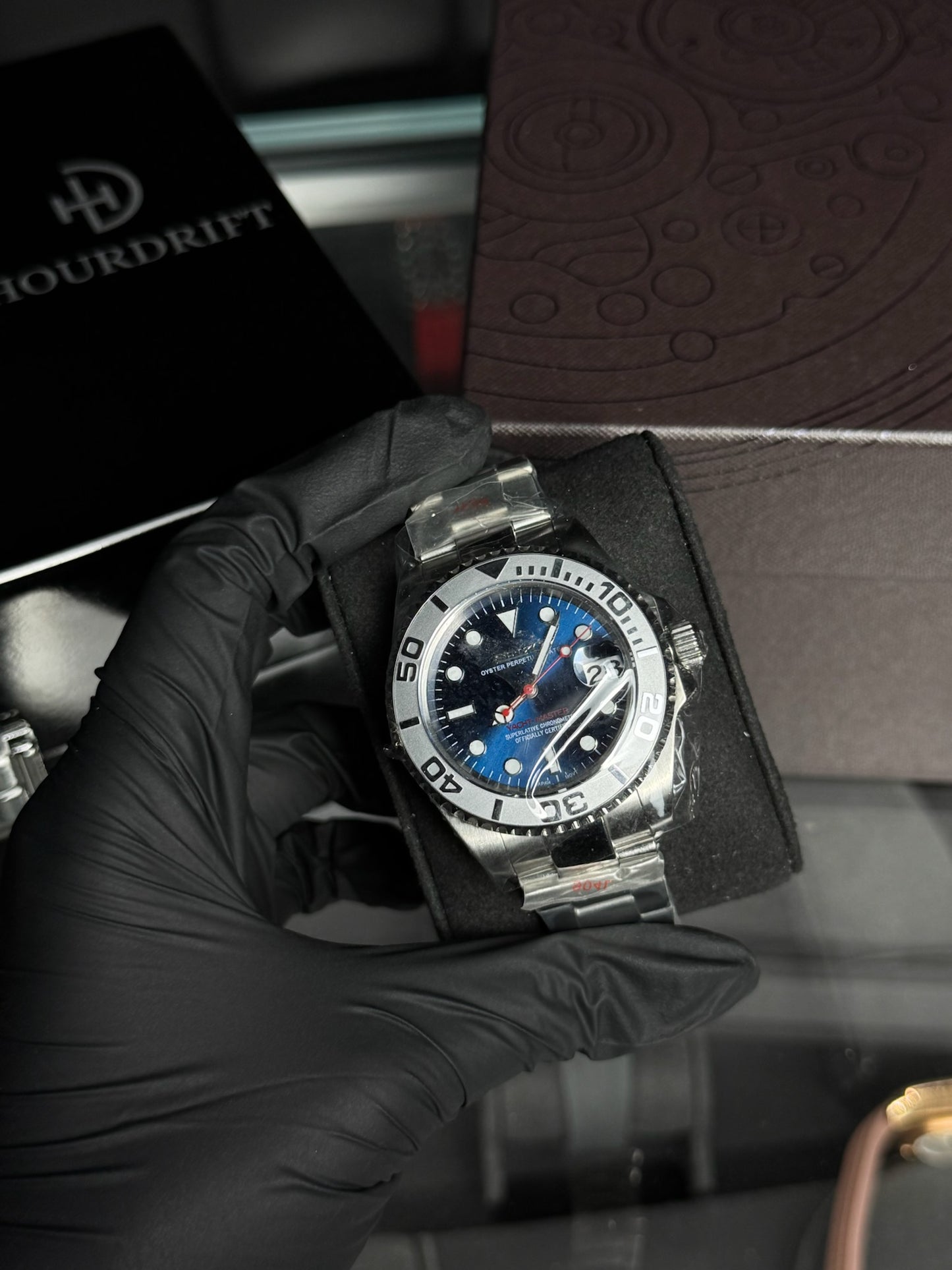 Seiko Mod Yachtmaster Blue
