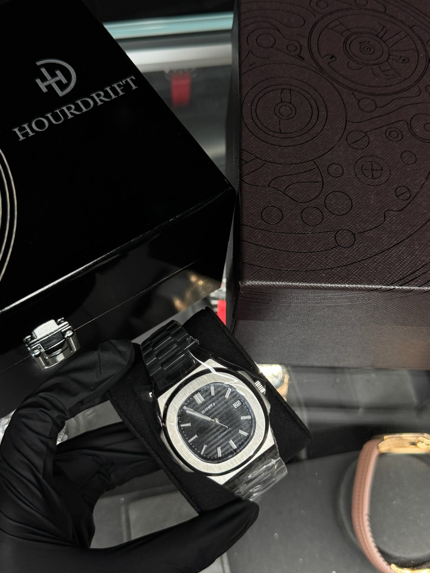 Seiko Mod Nautilus Black Dial