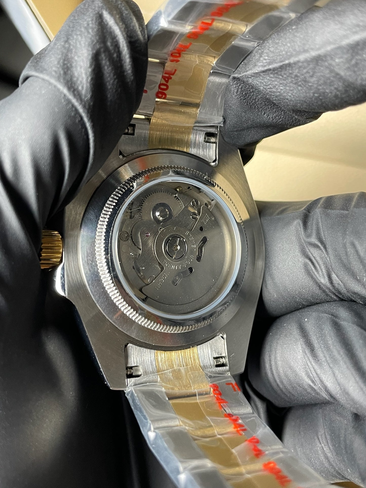 Seiko Mod Submariner Two-Tone Black