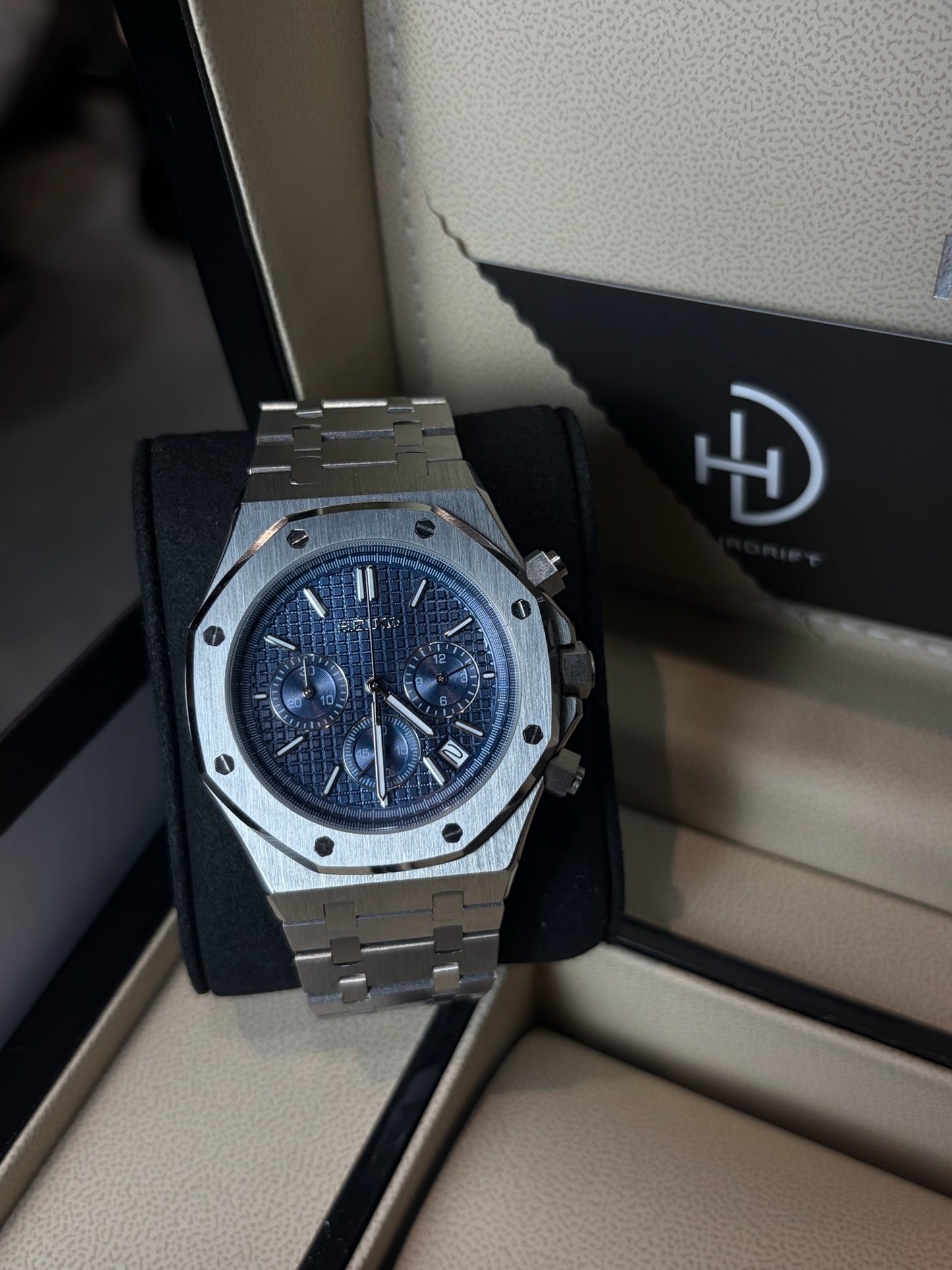 Seiko Mod Royal Oak Blue Dial