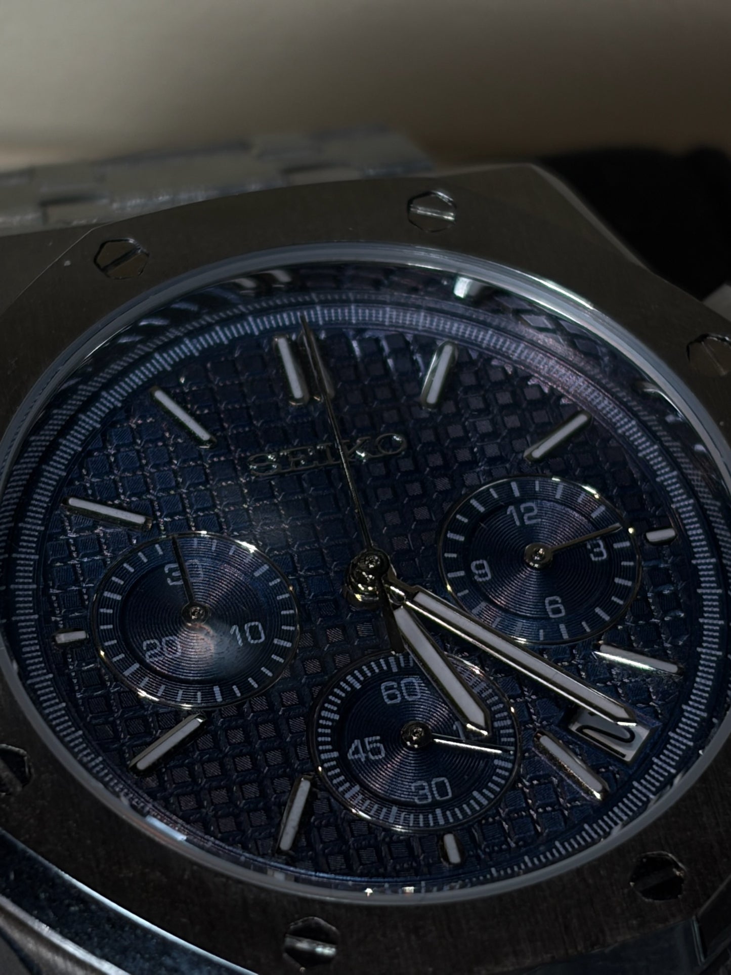 Seiko Mod Royal Oak Blue Dial