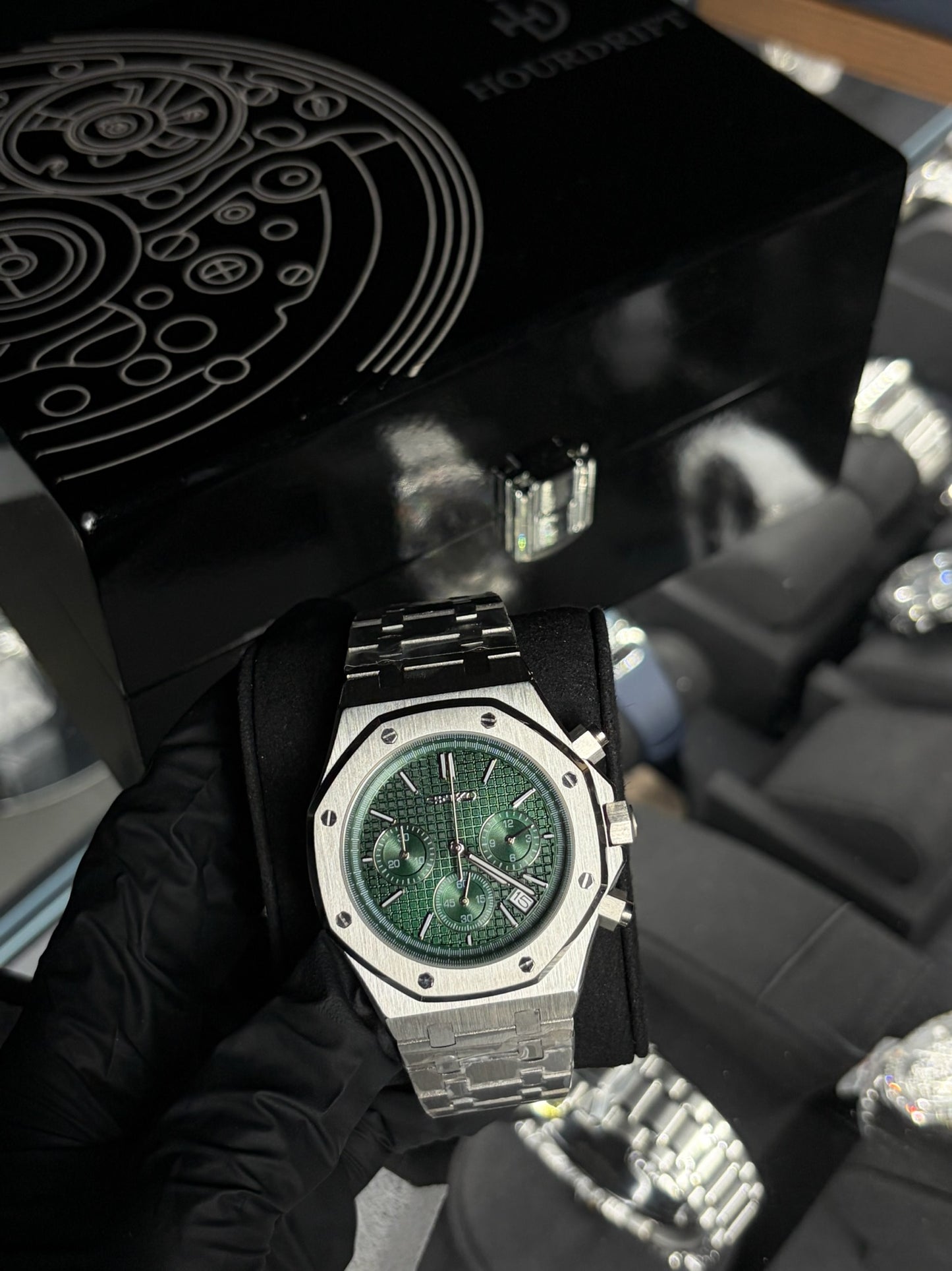 Seiko Mod Royal Oak Green Dial