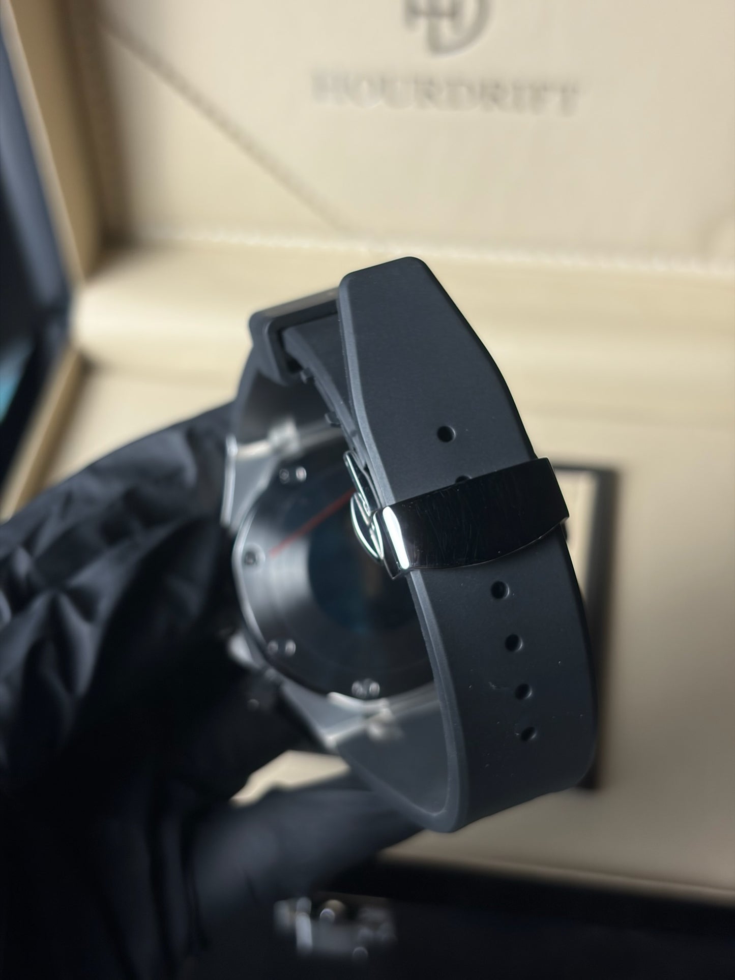 Seiko Mod Royal Oak Black Dial (Rubber Strap)