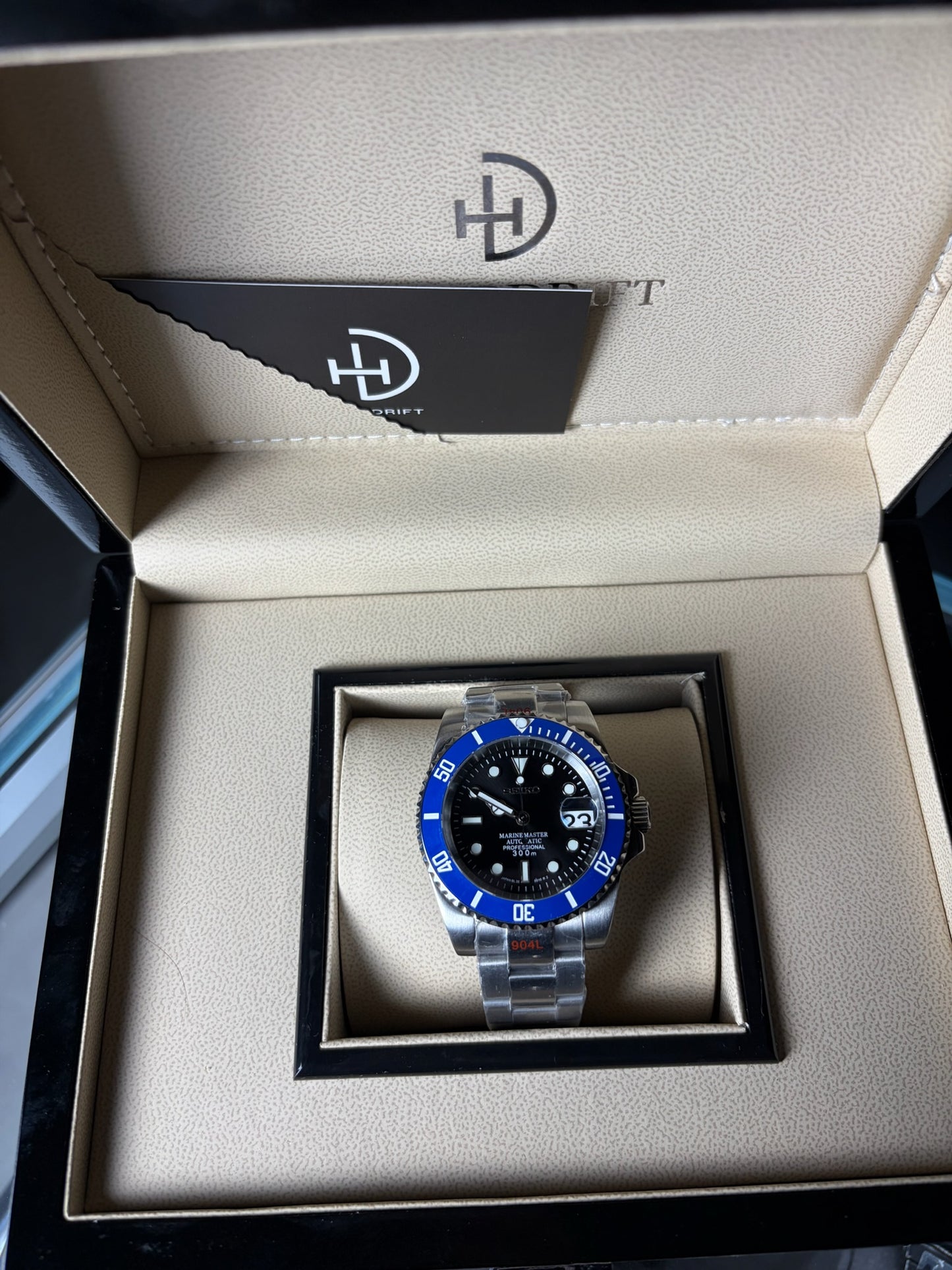 Seiko Mod Submariner Blue Black