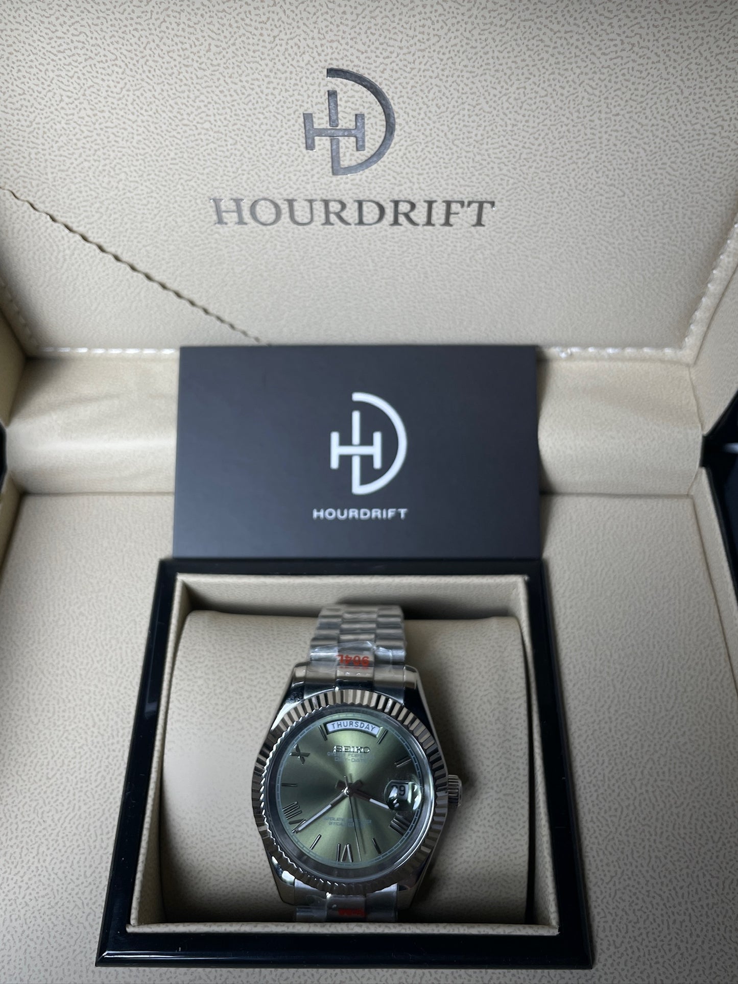Seiko Mod Daydate Green