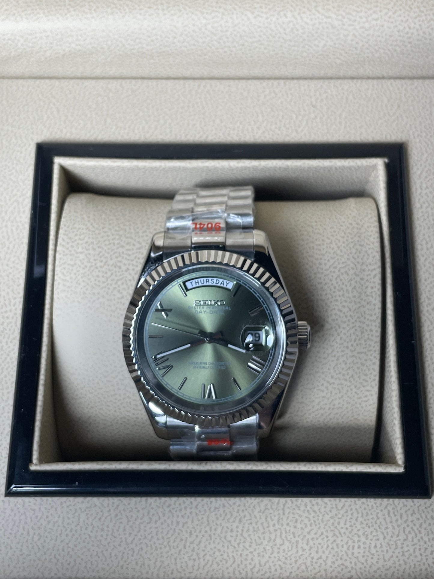 Seiko Mod Daydate Green