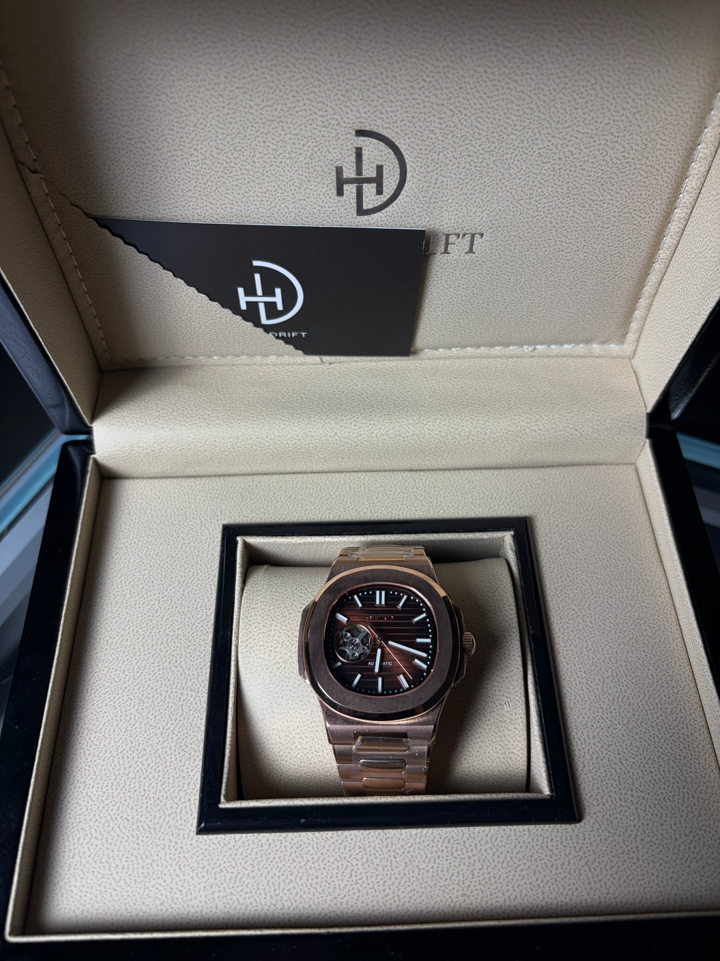Seiko Mod Nautilus Open Heart Rosewood Edition