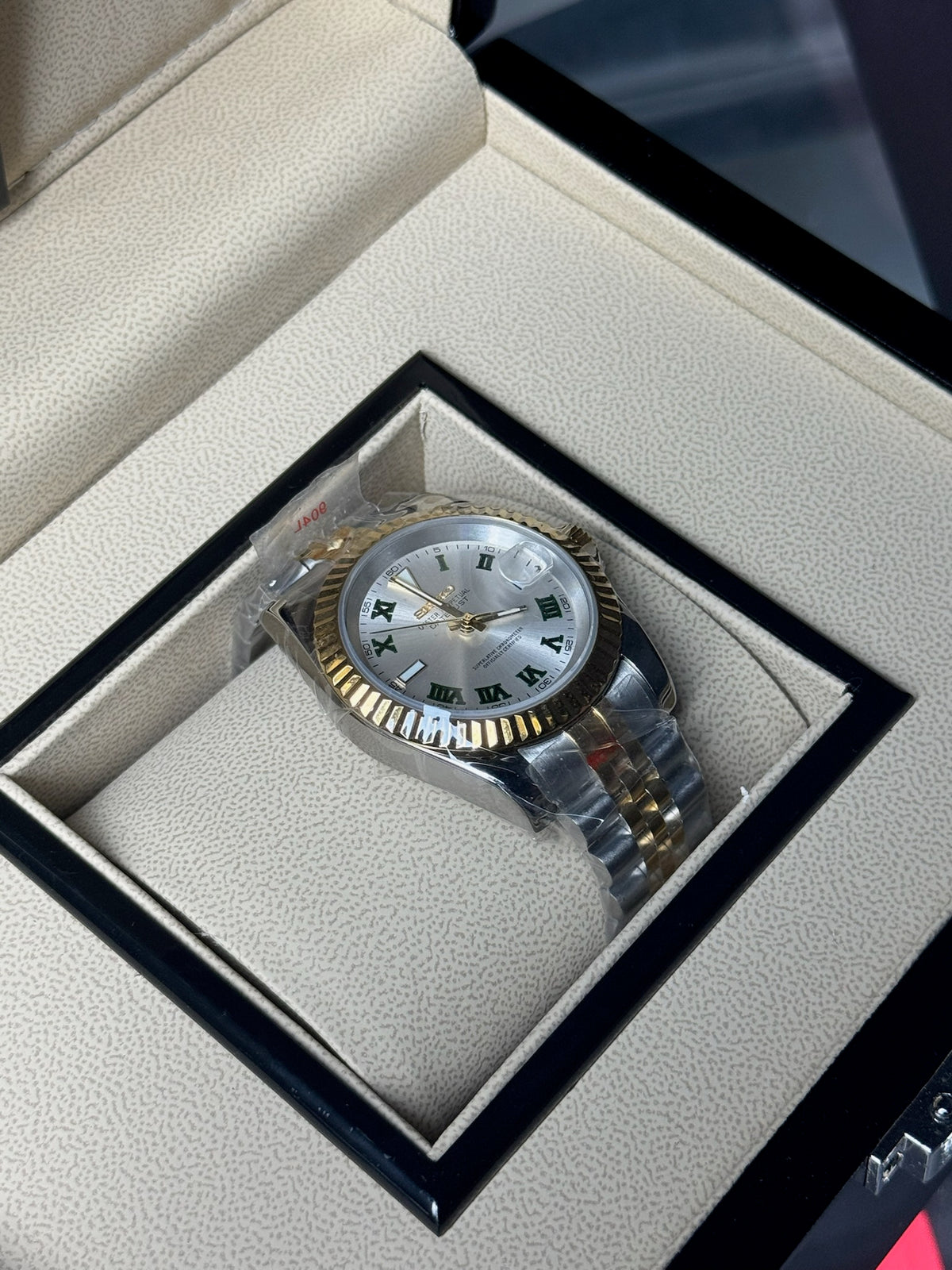 Seiko Mod Datejust Wimbledon Two Tone Gold